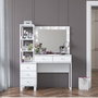Hanah Home Mesa de Maquillaje Blanca con 10 Focos